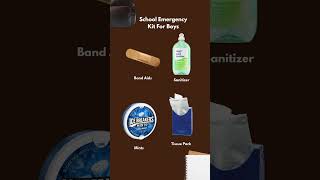 School Emergency Kit Essentials For Boys