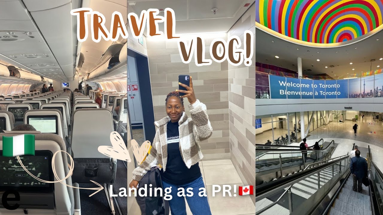 Relocating to Canada as a PR 🇨🇦 | Lagos to Toronto w/Lufthansa| Travel vlog