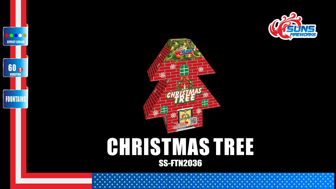 CHRISTMAS TREE Fountains SS-FTN2036 from Suns Fireworks
