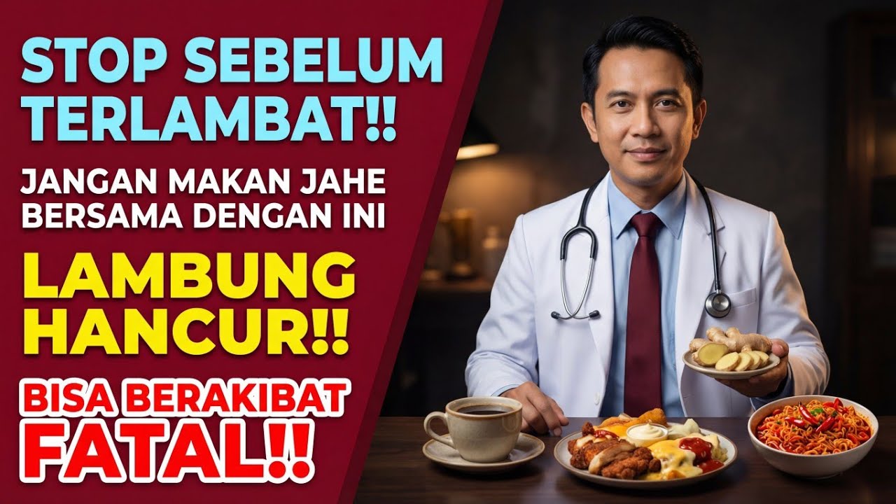 STOP SEBELUM TERLAMBAT‼️Jangan Pernah Campur Jahe dengan Ini, Bisa Picu Asam Lambung Parah