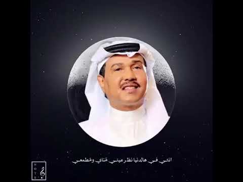 انتي في ها الدنيا نظر عيني ومطمعي محمد عبده