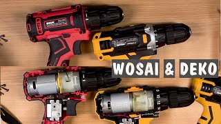 WOSAI WS-3020 &amp; DEKO Sharker Распаковка, разборка, сравнение двух шуруповёртов. Deko фигня