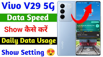 vivo v29 data speed show kaise kare | how to show daily data usage on vivo v29