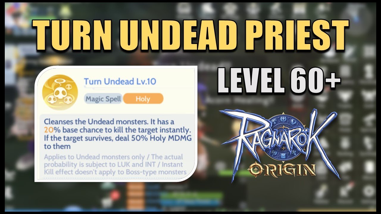 [ROO Global] BUILD NG TURN UNDEAD PRIEST KO AT LEVEL 60+ - YouTube