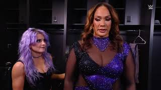 Candice lerae nia jax backstage segment SD 1/3/24
