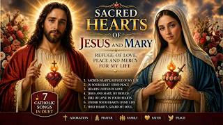 Sacred Hearts of Jesus and Mary ❤️ Refuge of Love, Mercy and Peace | Catholic Worship Songs screenshot 5