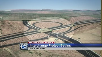 Work begins on Rio Bravo/I-25 Interchange project