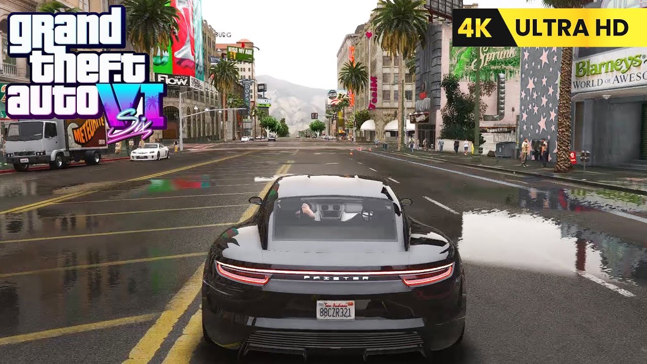 GTA 6 LEAKS HUGE GAMEPLAY WITH PORSCHE 4K ULTRA HD - YouTube