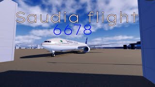 Saudia Flight 6678 Roblox Project Flight Fictional Plane Crash