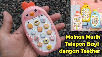 Review Mainan musik telepon bayi dengan teether Bilingual ponsel Mainan anak