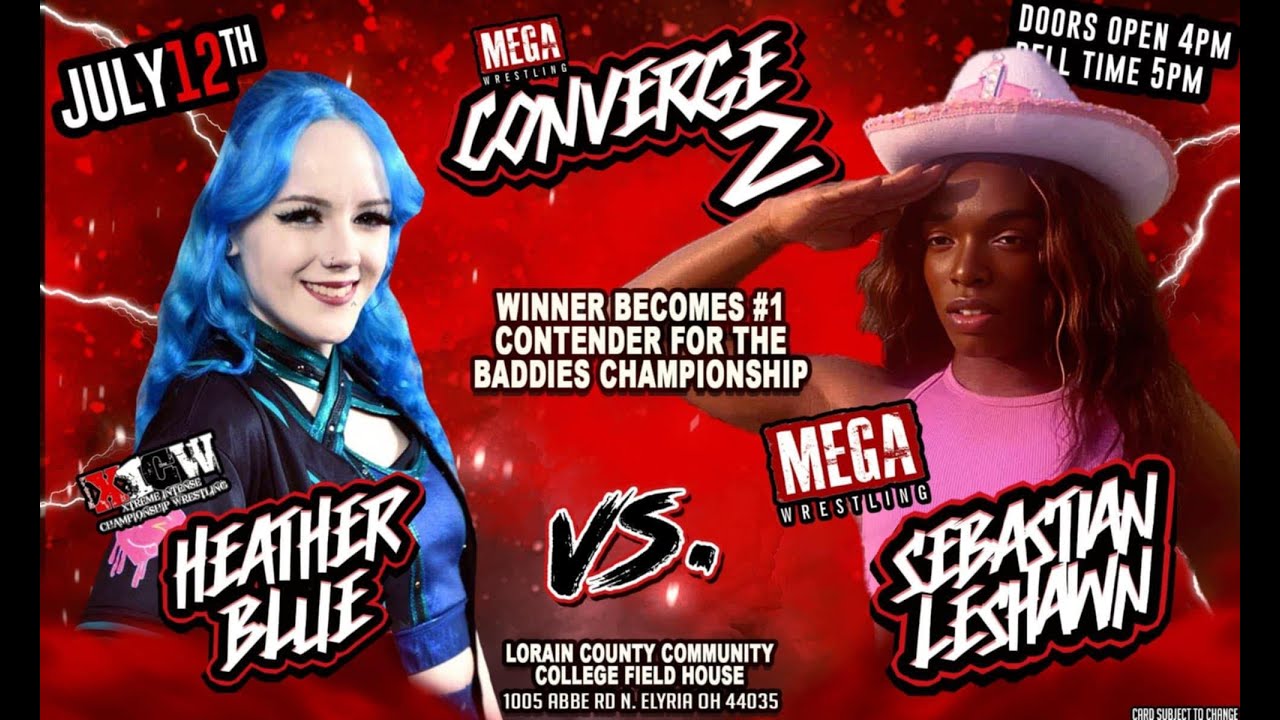 FULL MATCH: Sebastian LeShawn VS Heather Blue - Special Guest Ref Pepper Pryde | Converge2 (7/12/25)
