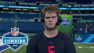 Sam Darnold, "It was tough watching these guys throw" | NFL Network