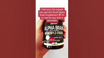 Boost focus with onnit alpha brain