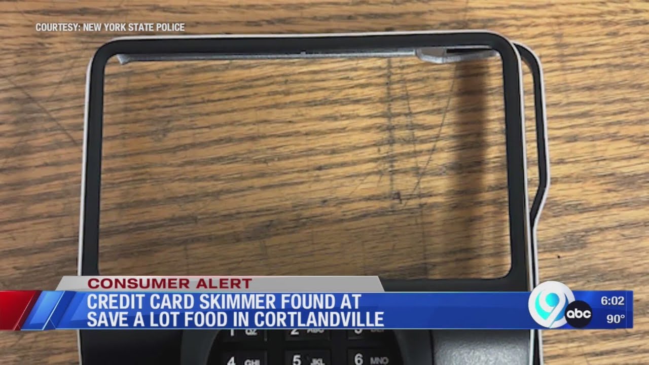 Credit card skimmer found at Save A Lot Food in Cortlandville - YouTube