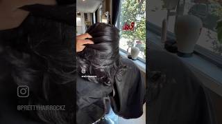 Traditional sew in | Middle part #traditionalsewin #middlepart #weaves #braiddown