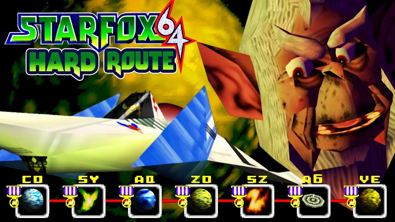 Star Fox 64 (PC Port) - Hard Route 100% Walkthrough (All Medals & Secrets)