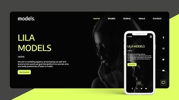 Design a Stylish Fashion Modeling Business Landing Page | HTML, CSS & Vanilla JS Tutorial
