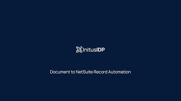 InitusIDP - Document to NetSuite Record Scenario Demo Video