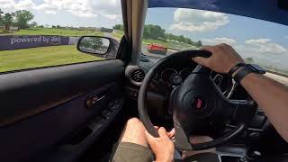 POV 2006 STi Chasing down C8 Corvette at Road America Track Day