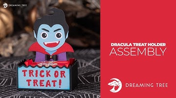 SVG File - Dracula Treat Holder - Assembly Tutorial (For Cricut, Silhouette, and ScanNCut)