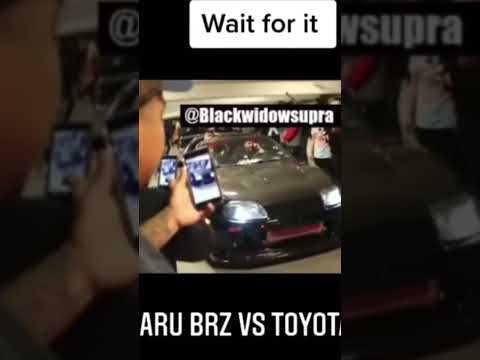 Subaru brz vs Toyota supra - YouTube