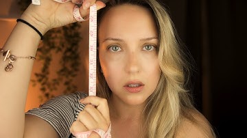 ASMR 📏 Face Measuring 👁️ Eye Measuring, Face Fixing, Face Touching to Sleep | Soft Spoken
