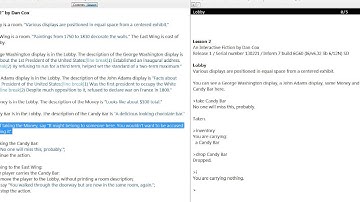 Learning Inform 7: Part 2