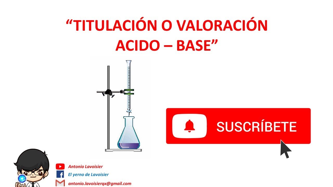 Titulación ácido base, teoría paso a paso - YouTube