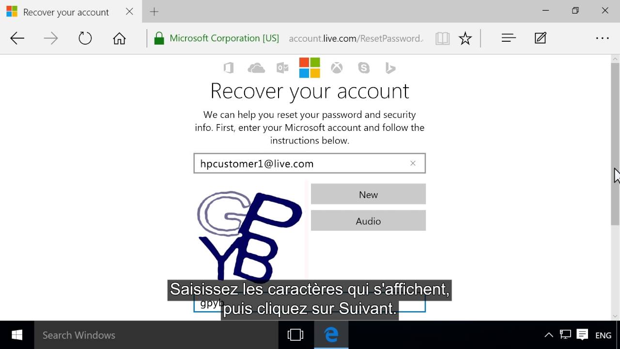 Reinitialisation Du Mot De Passe De Votre Compte Microsoft Live Sous Windows 10 Youtube Reinitialisation Du Mot De Passe De Votre Compte Microsoft Live Sous Windows 10 Youtube