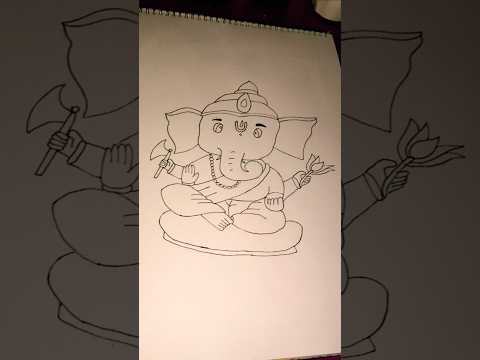 Ganesh drawing part 1#ytshorts #art #drawing #trendingshorts