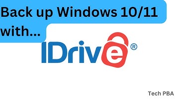 How to backup windows 10, 11 hard drive and system image including OS and Apps to cloud with iDrive