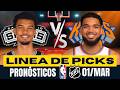 🔥🏀🏒 PRONÓSTICOS NBA Y NHL PARA HOY 01 MARZO 🤑 PARLAY GRATIS🔥
