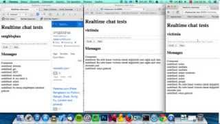 Django Python realtime chat uygulama örneği.