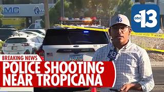 Las Vegas police officer hospitalized after shooting near Tropicana