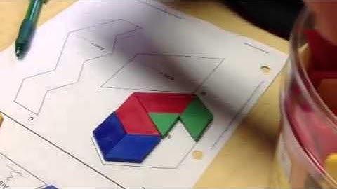 Finding the area of Shapes using pattern blocks