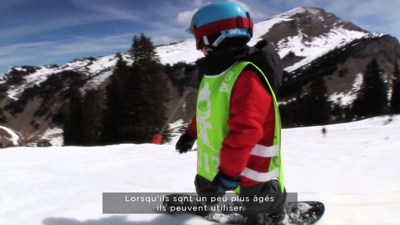 Le snowboard pour les enfants de 3 a 6 ans! 