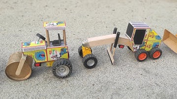 How to make Matchbox Tractor at Home | Diy Mini Tractor | Mini Tractor Science Project