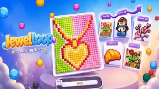 Jewel Loop - Coloring Sort (by Ta Ta Game) IOS Gameplay Video (HD) screenshot 4