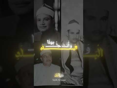 لا اقسم بهذا البلد محمود صديق المنشاوي سورة البلد تدبر في معناها سورة البلد