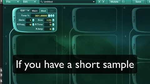 Granular Synthesis in Absynth