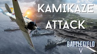 Battlefield 5: The KAMIKAZE ATTACK Japan Army gameplay in Battle of Iwo jima -神風特別攻撃- 硫黄島の戦い