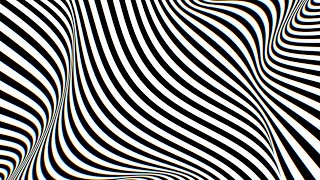 Black and White Optical Illusion Twisted Stripes Abstract Pattern Art 4K VJ Loop Moving Background