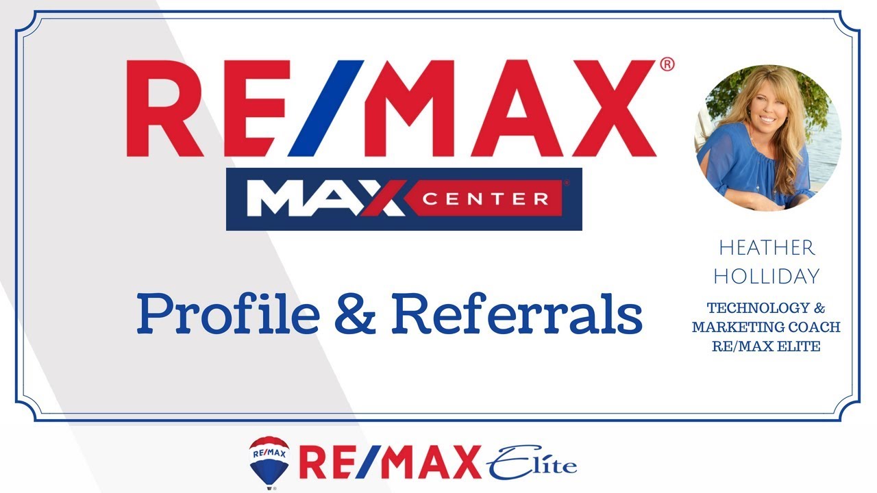 RE/MAX MAXCenter Setting up your profile YouTube