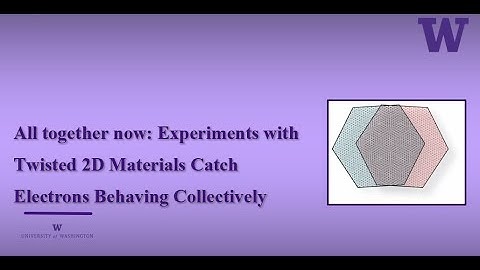 All together now: Experiments with Twisted 2D Materials Catch Electrons Behaving Collectively