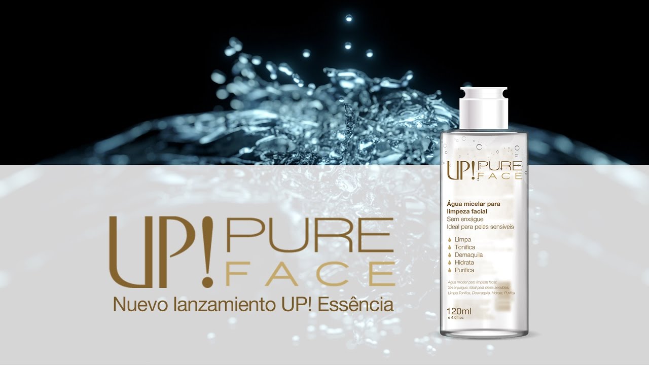 Lanzamiento! UP! Pure Face: Agua micelar para limpieza facial - YouTube
