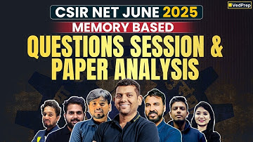 CSIR NET June 2025 Memory Based Question Session | CSIR NET June 25 Chemical Sciences Paper Analysis