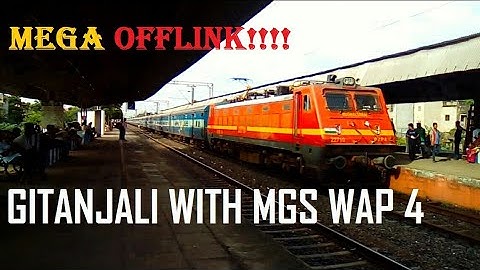 MGS WAP 4 powering Gitanjali Express||Indian Railways