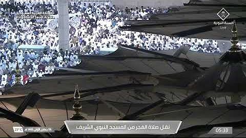 صلاة الفجر للشيخ خالد المهنا من المسجد النبوي 6 جمادى الأولى 1446 خواتيم سورة الشعراء