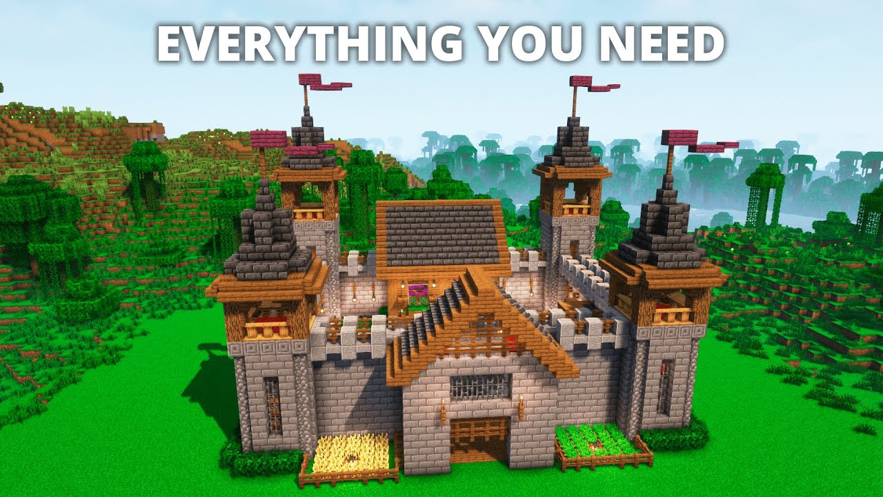 Minecraft: How to Build a Castle | Tutorial🏰 - YouTube
