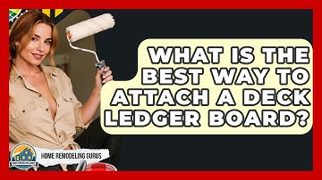 What Is The Best Way To Attach A Deck Ledger Board? - Home Remodeling Gurus